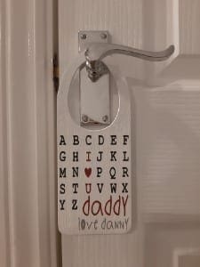 I Love you Daddy Door Plaque 1