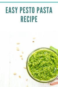 Easy Pesto Pasta Recipe pinterest pin