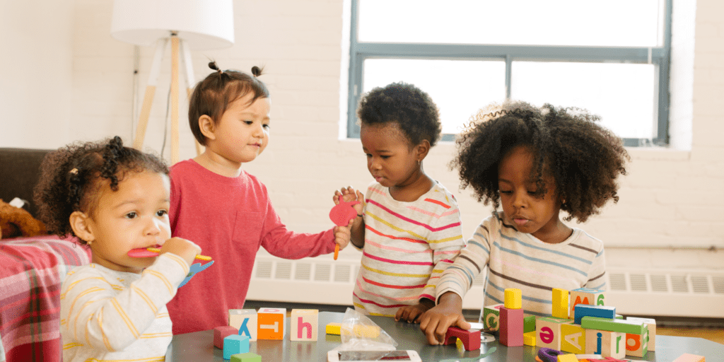 toddlers playing