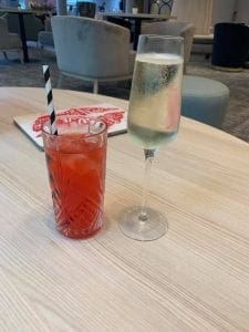 drinks at the bar