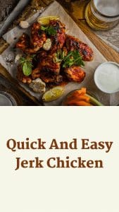 Quick And Easy Jerk Chicken pinterest pin