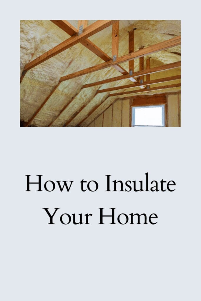 How to Insulate Your Home pinterest pin