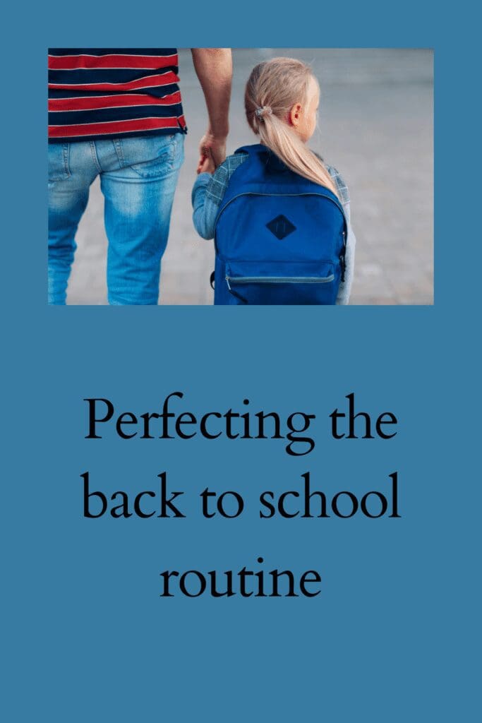 Perfecting the back to school routine pinterest pin