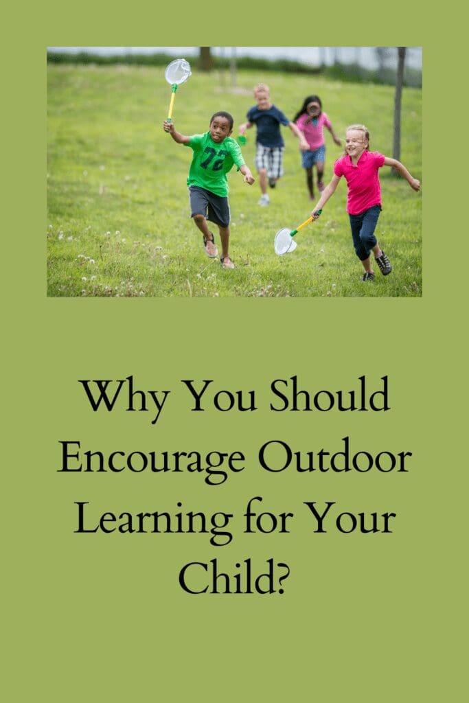 Why You Should Encourage Outdoor Learning for Your Child? pinterest pin