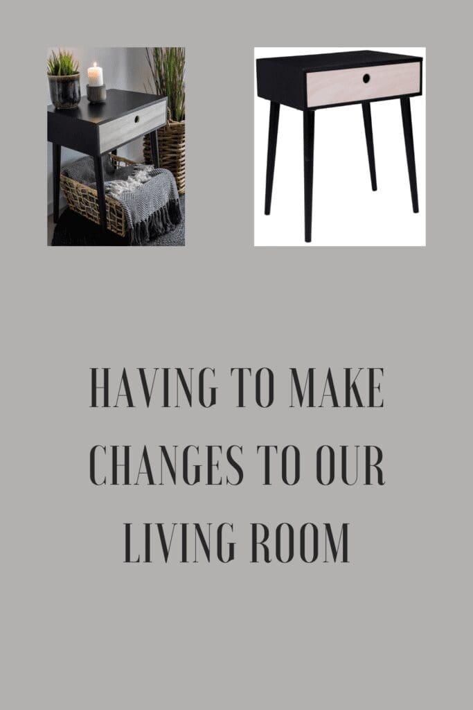 Having To Make Changes To Our Living Room Pinterest pin