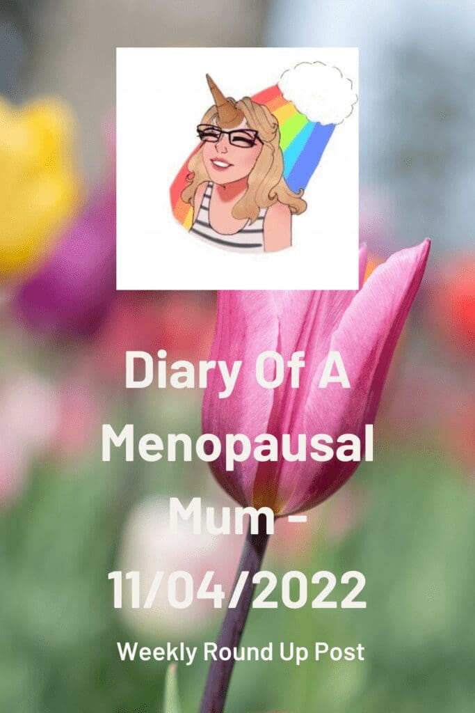 Diary Of A Menopausal Mum - 11/04/2022 pinterest pin