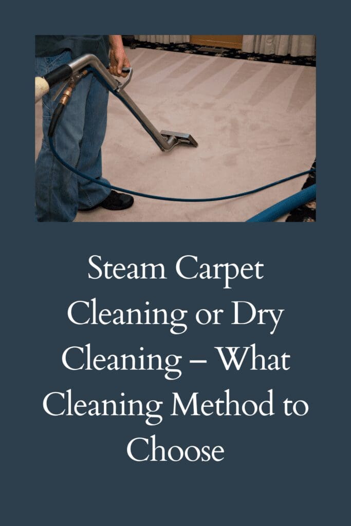 Steam Carpet Cleaning v Dry Cleaning pinterest pin