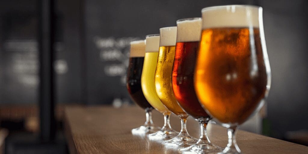 selection of beers