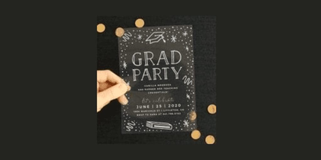 Graduation Invitations Template With A Basic Invite