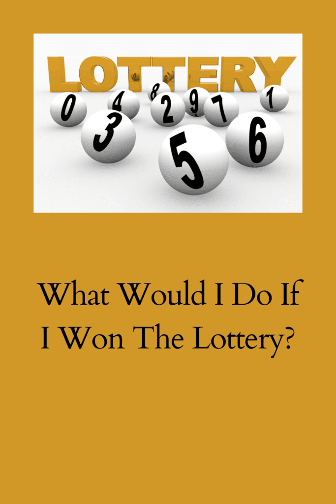 What Would I Do If I Won The Lottery? pinterest pin