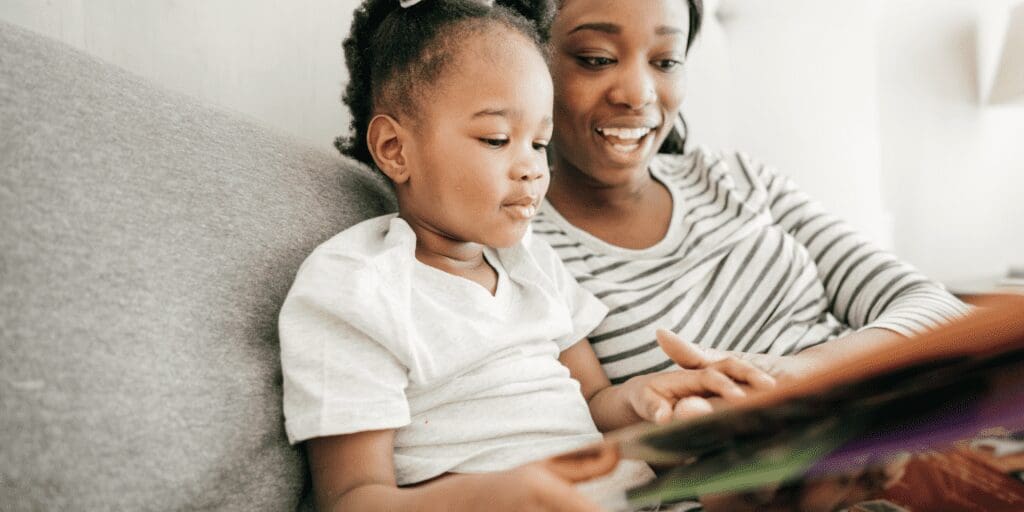mum and child reading