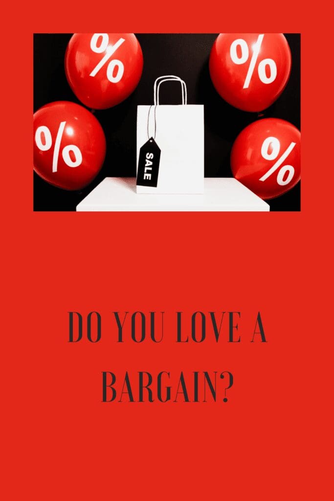 do you love a bargain pinterrest pin