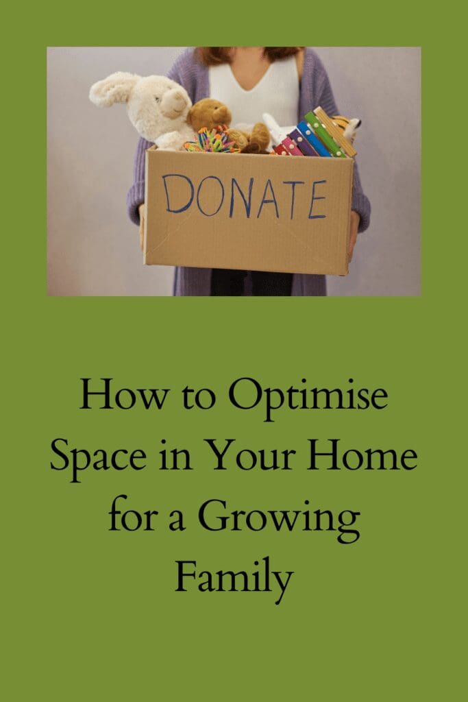 How to Optimise Space For A Growing Family pinterest pin