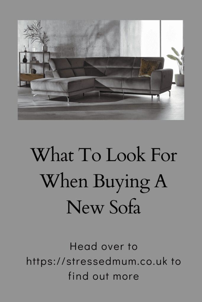 What To Look For When Buying A New Sofa Pinterest pin