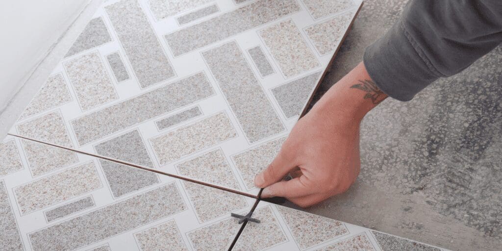 Instal floor tiles
