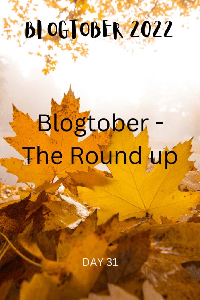 Blogtober - The Round up pinterest pin