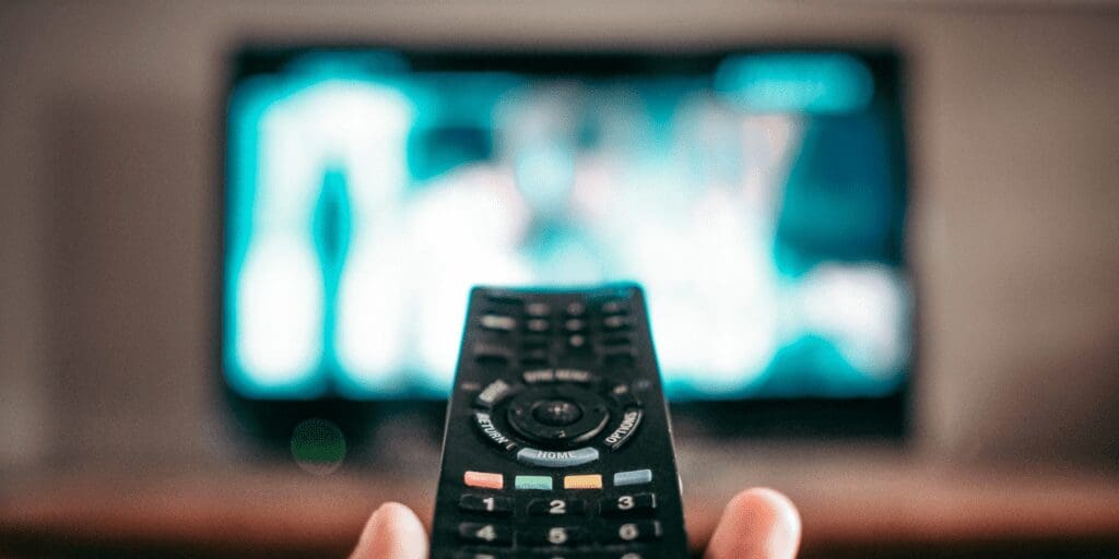 watching tv