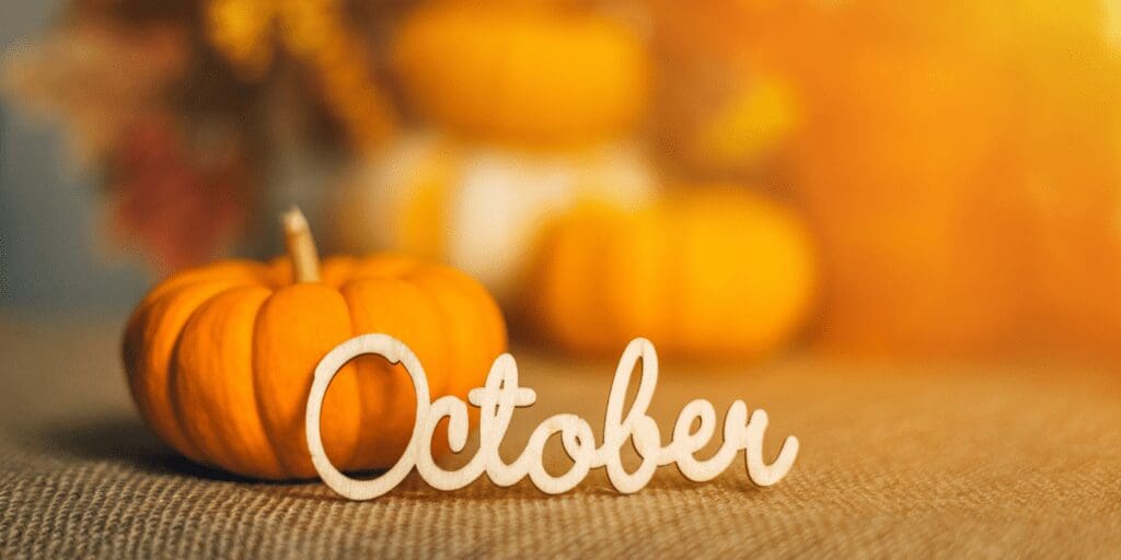 Octoberand pumpkin