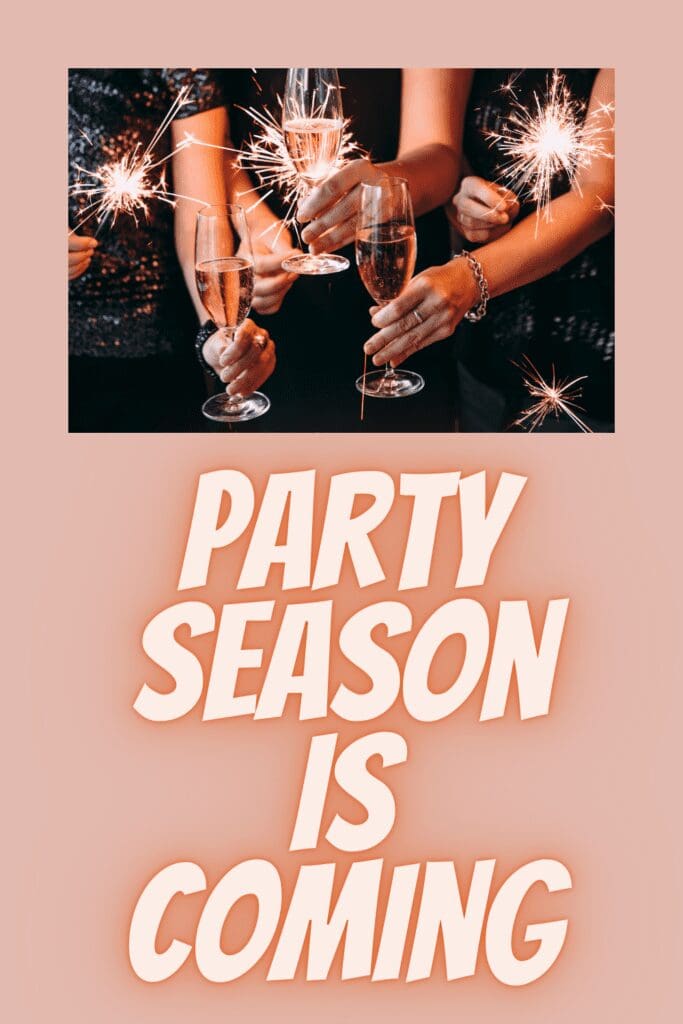 Party Season Is Coming pinterest pin
