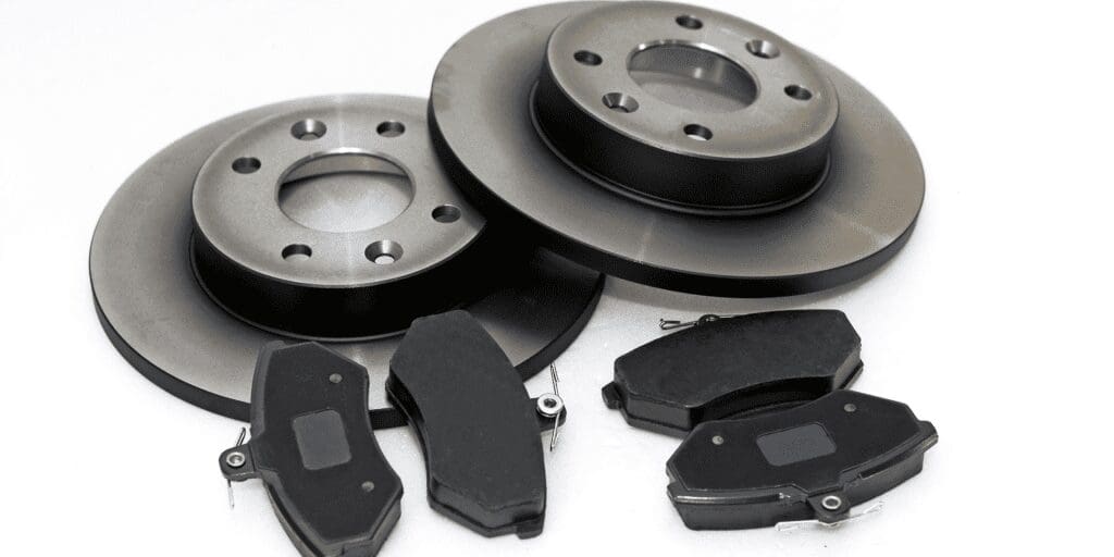 Get rid of the worn-out brake pads and calipers, then put in the brand-new ones