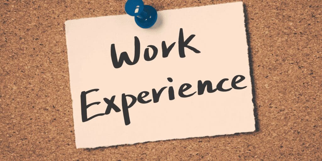 work experience