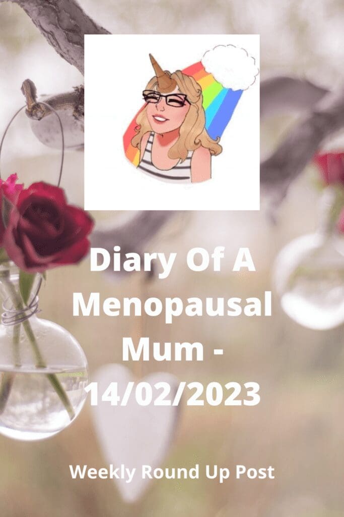 Diary Of A Menopausal Mum - 14/02/2023 pinterest pin