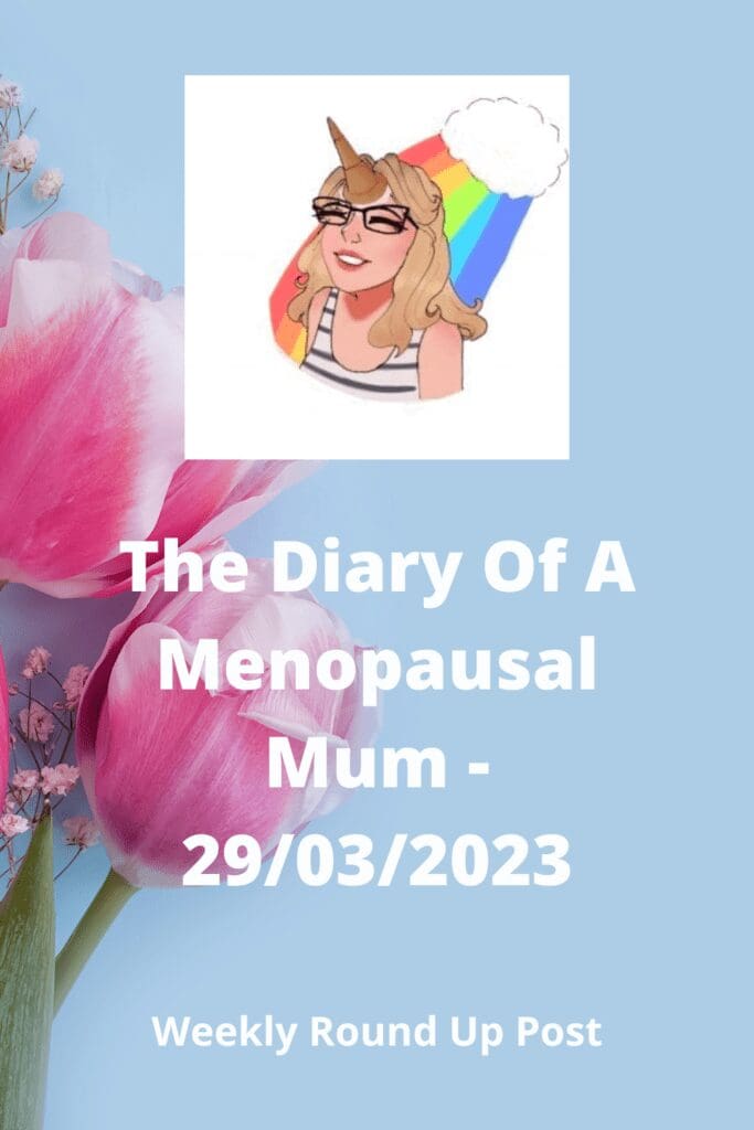 The Diary Of A Menopausal Mum - 29/03/2023 pinterest pin