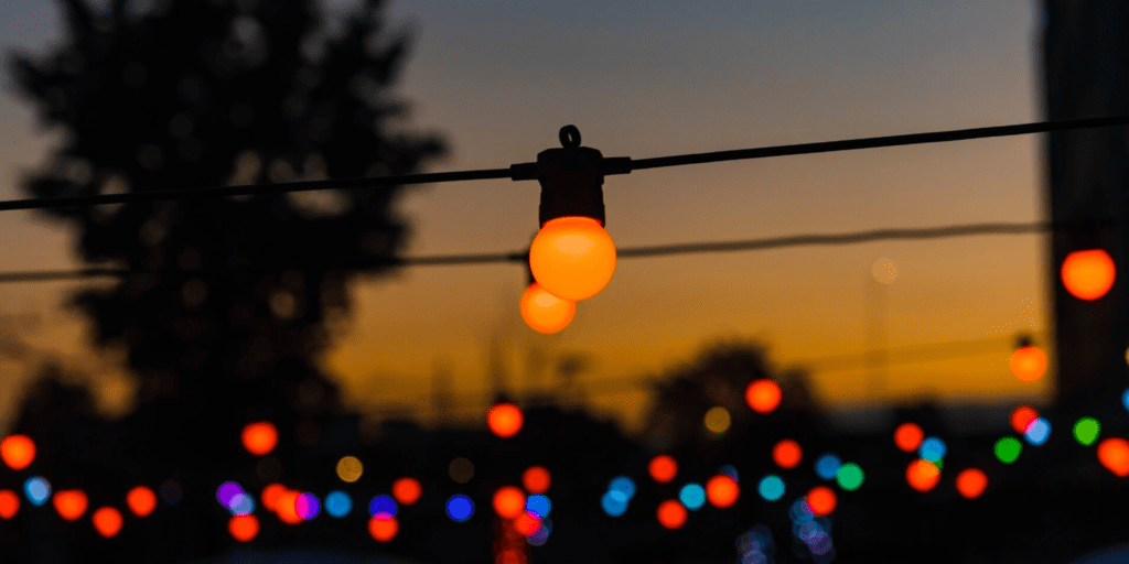 twinkly festoon lights