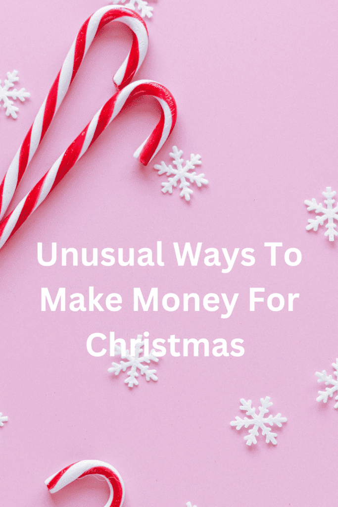 Unusual Ways To Make Money For Christmas pinerest pin
