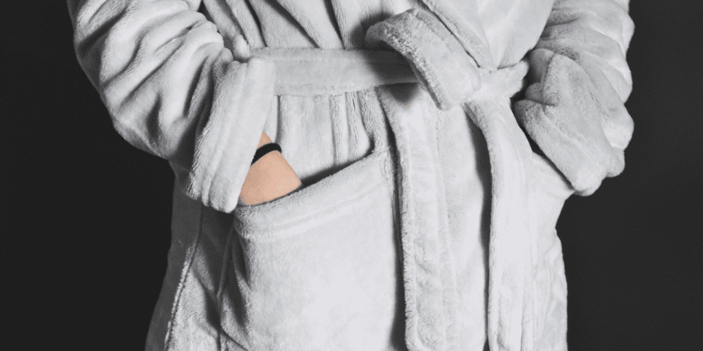 warm fleecy dressing gown