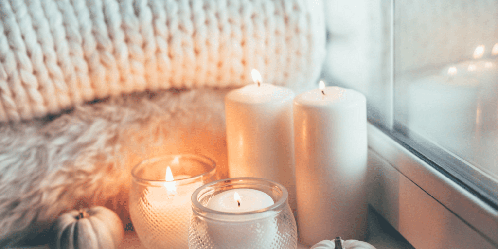 throws and candles