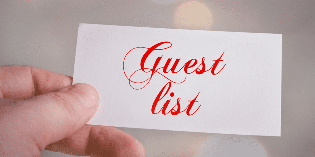 guest list