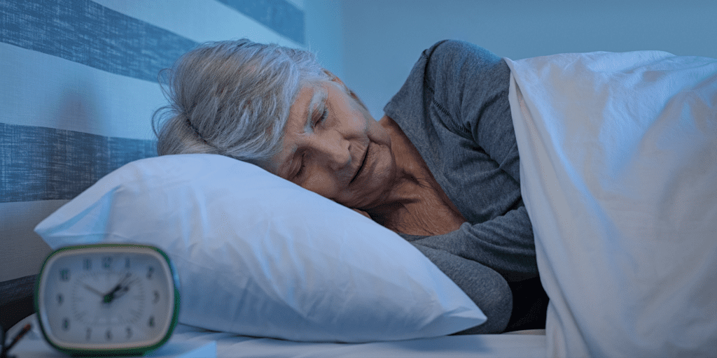 middle aged woman sleeping