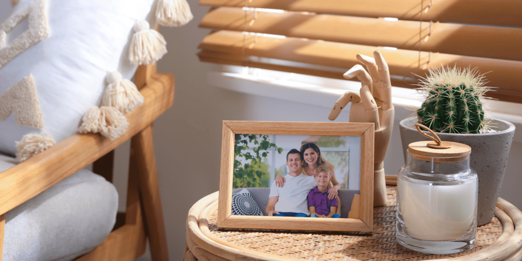 framed photo