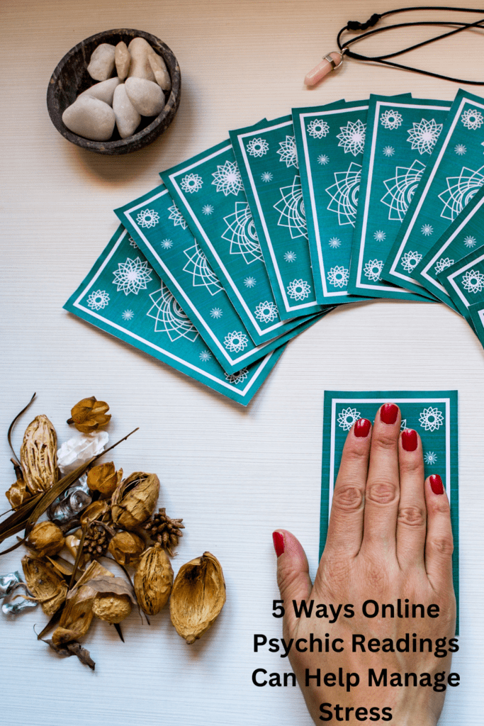 5 Ways Online Psychic Readings Can Help Manage Stress pinterest pin