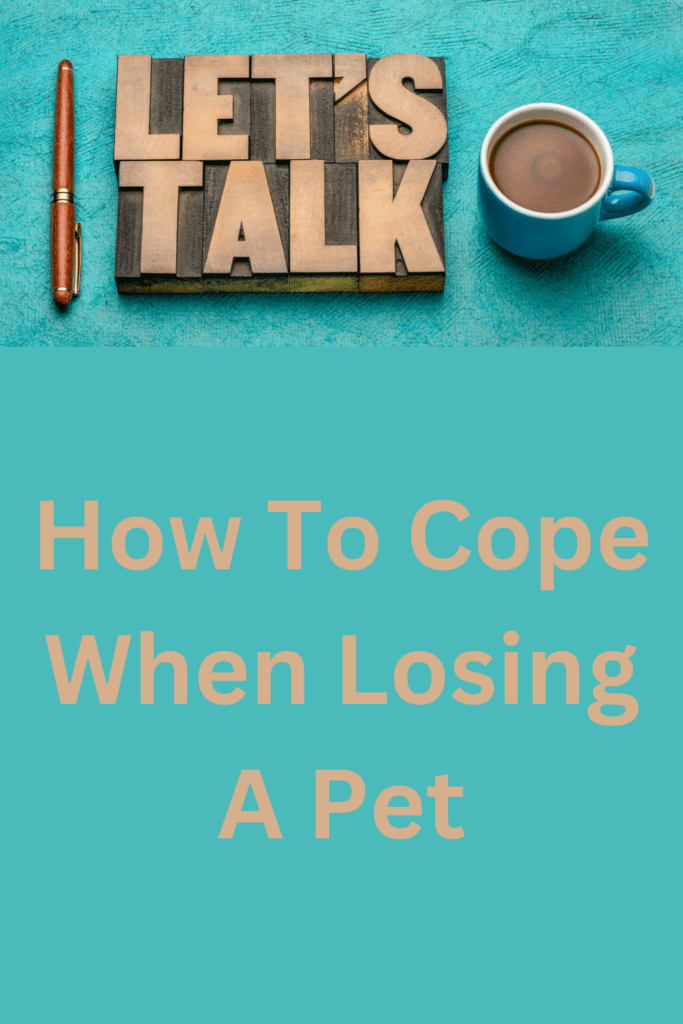 How To Cope When Losing A Pet pinterest pin