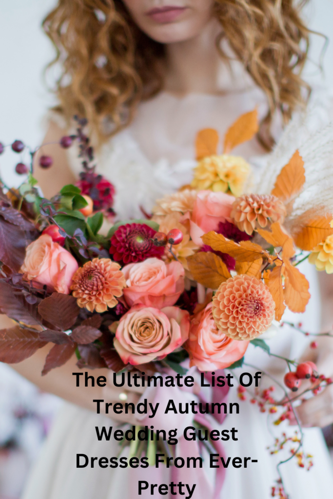 The Ultimate List Of Trendy Autumn Wedding Guest Dresses From Ever-Pretty pinterest pin