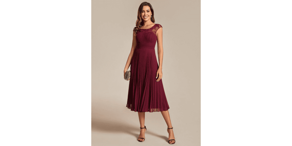 pleated dress