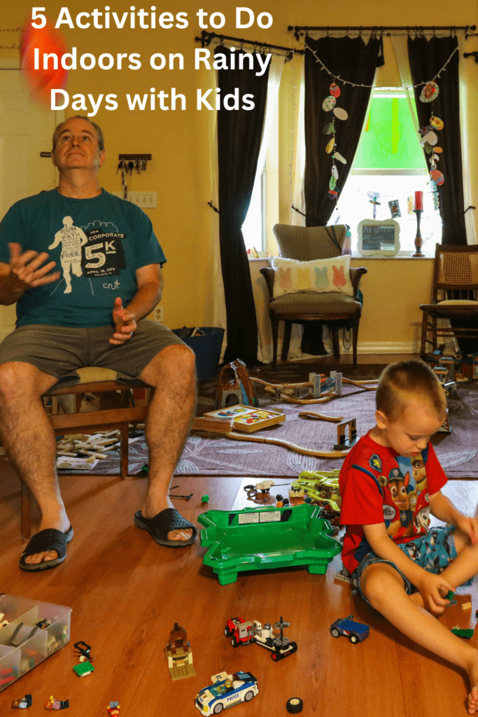 5 Activities to Do Indoors on Rainy Days with Kids pinterest pin