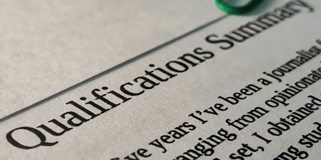 qualifications