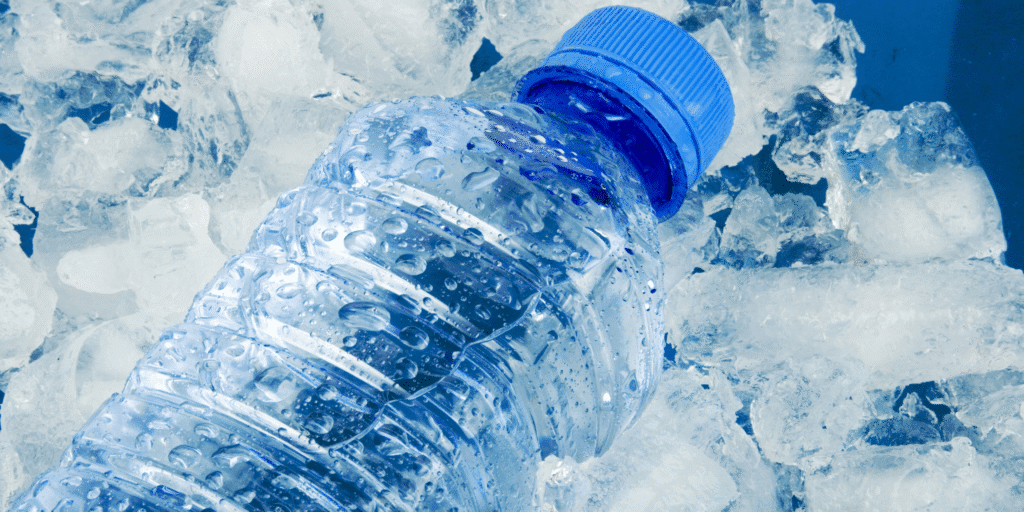 frozen water bottle