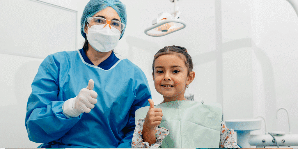 child at the dentist