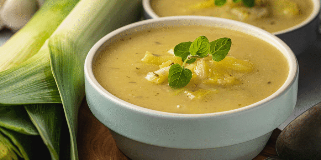 Leek and potato soup